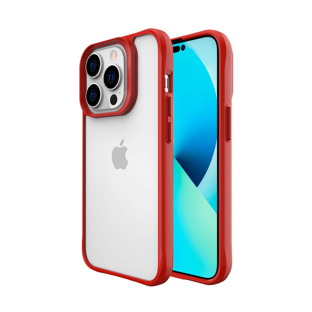 Clarity Case para iPhone 14 Pro Transparente com Vermelho - Capa - iWill –  Dura mais, simples assim.