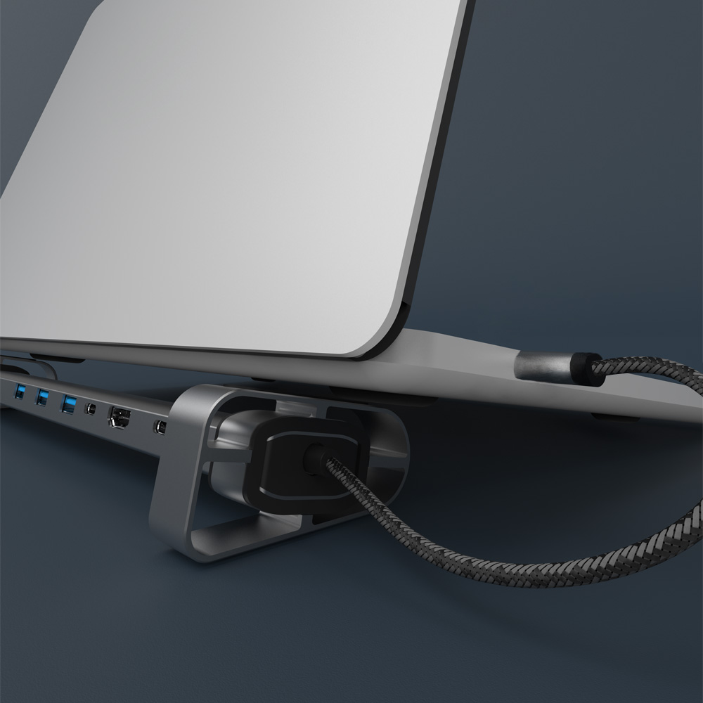 Hub USB-C Stand - Suporte para notebook com adaptador USB-C 10 em 1