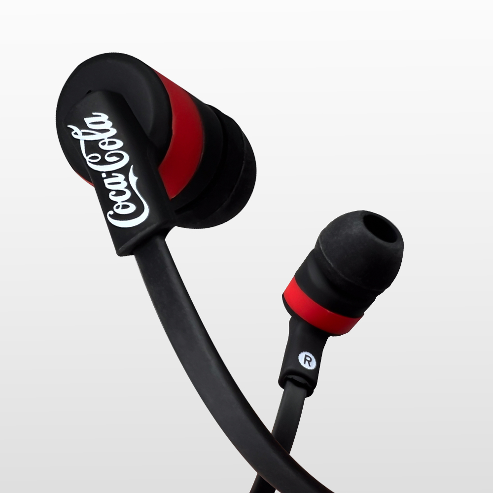 Easy Earphone Coca-Cola - Fone de ouvido intra-auricular com microfone Preto
