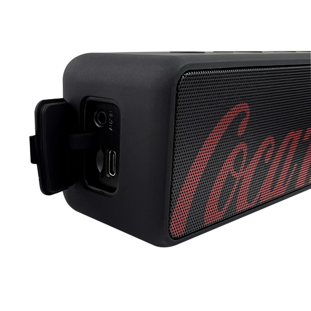 Coca-Cola Sound Box - Caixa de som wireless com baixos acentuados - Preta