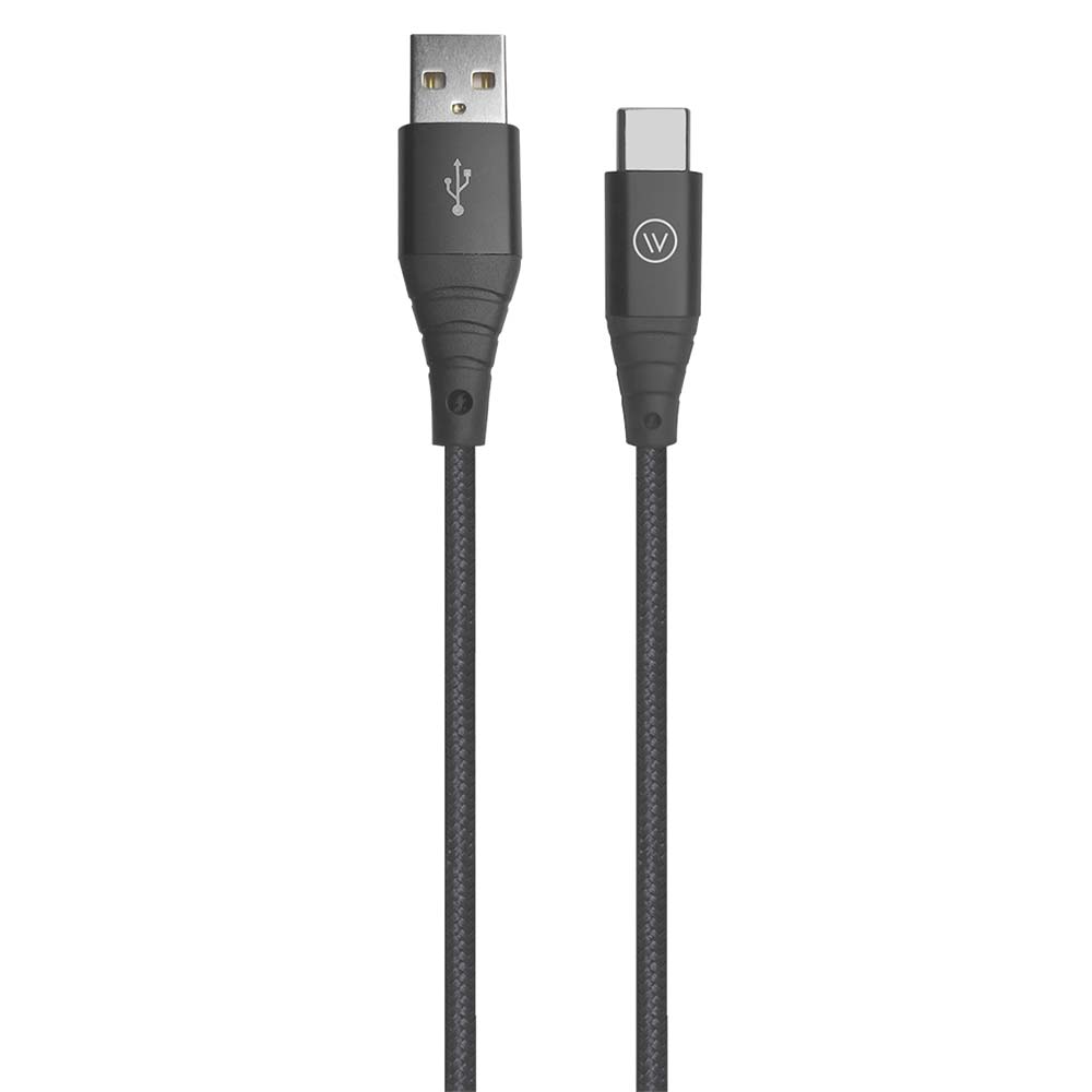 Cabo USB-C para USB Hard Cable em Poliéster Preto