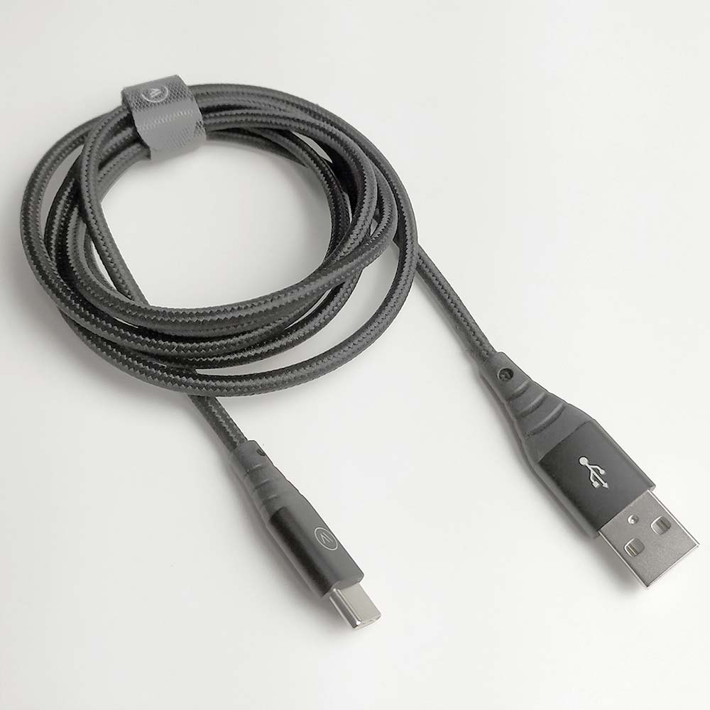 Cabo USB-C para USB Hard Cable em Poliéster Preto