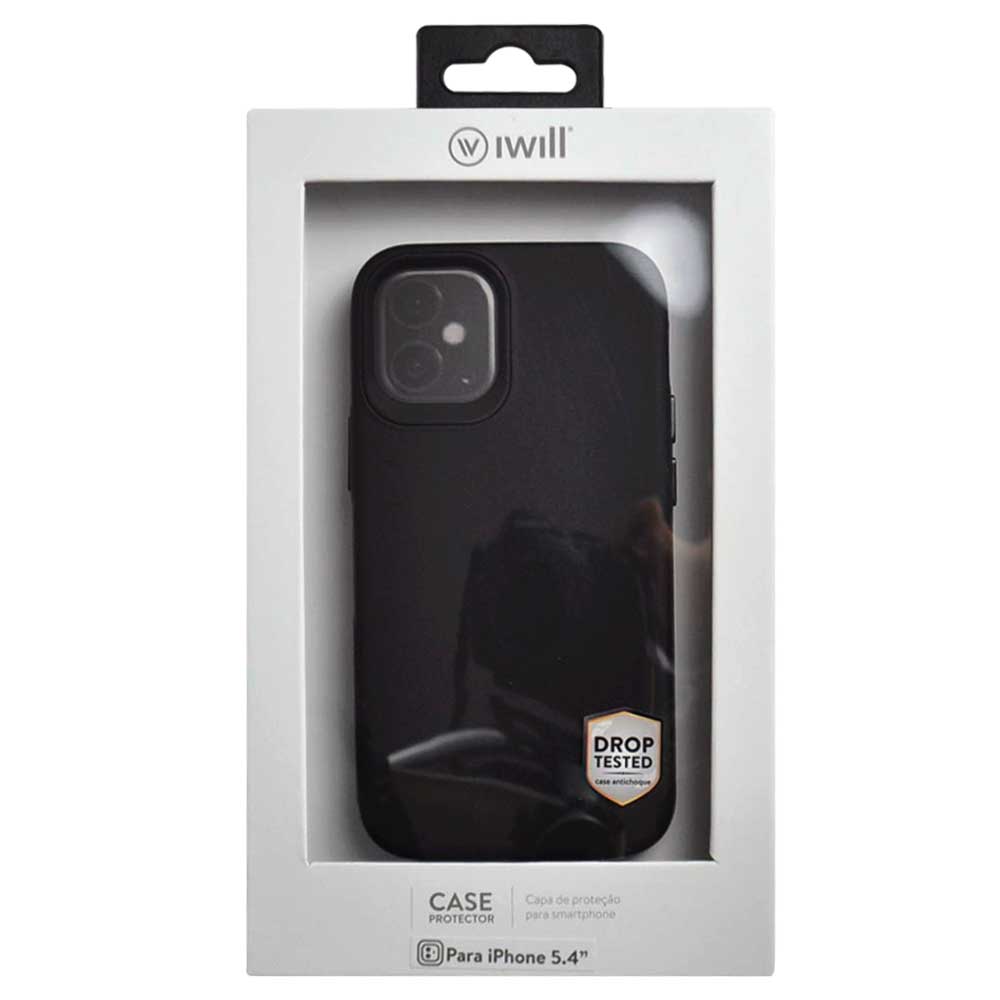 Double Lux Case para iPhone 12 Mini Preta - Capa Antichoque Dupla
