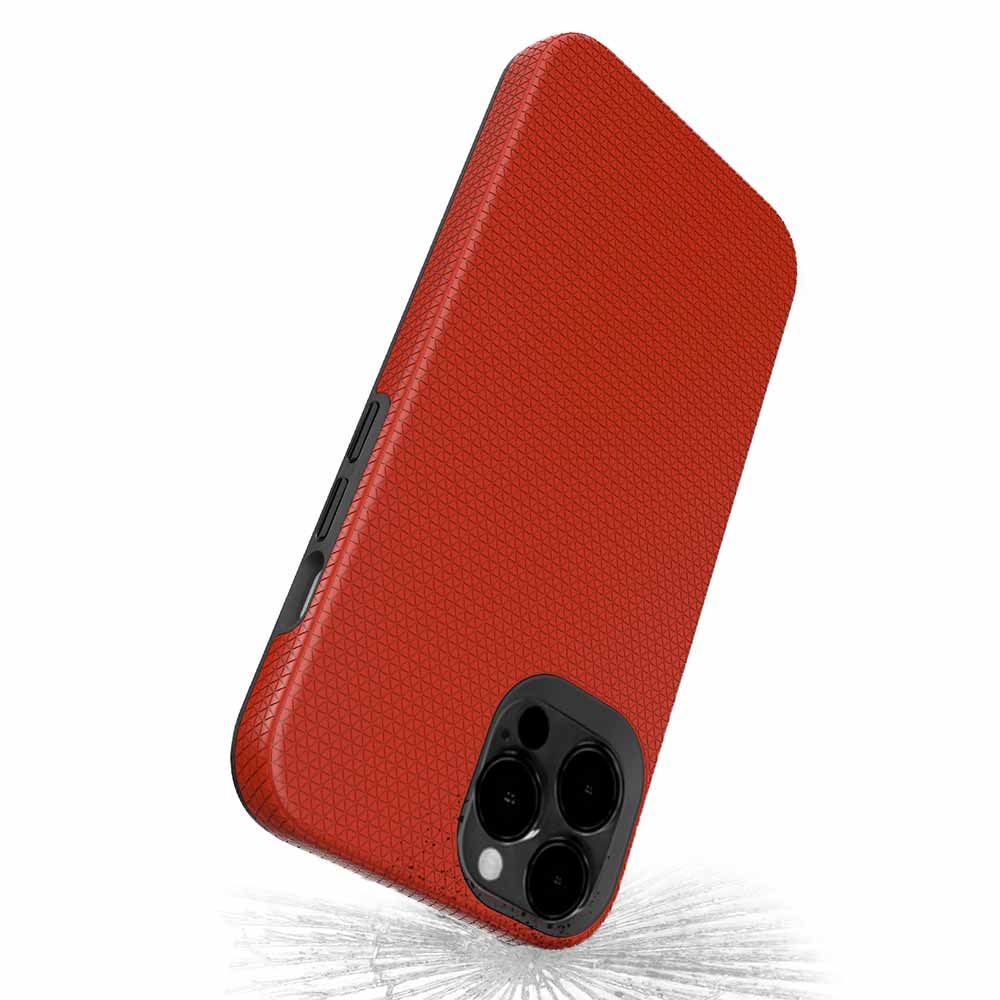 Double Case para iPhone 13 Pro Max Vermelha - Capa Antichoque Dupla