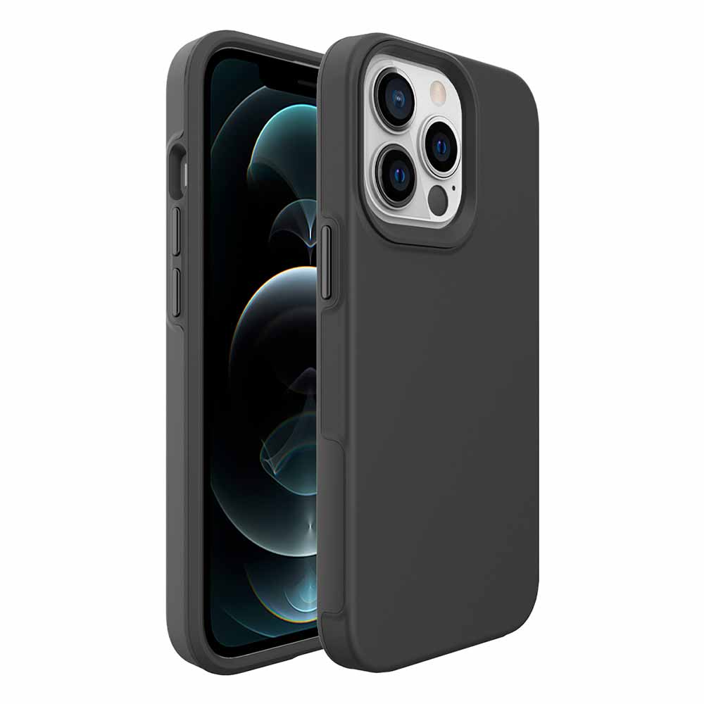 Double Lux Case para iPhone 13 Pro Max Preta - Capa Antichoque Dupla