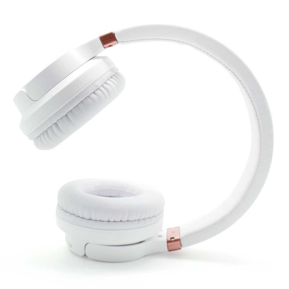 Fone de ouvido Elite Bass Wireless Headphone Branco com Rosê