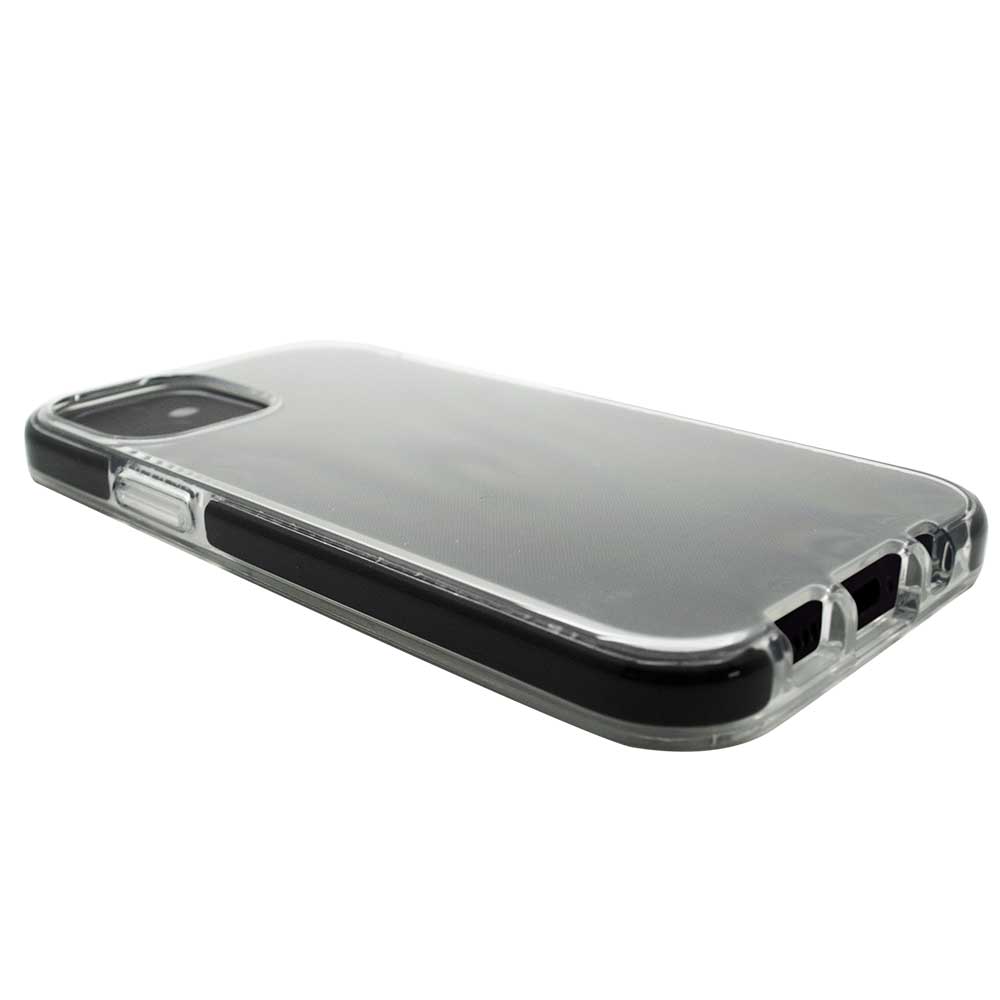 Impact Case para iPhone 12 Pro Max Transparente com Preto - Capa Antichoque Dupla