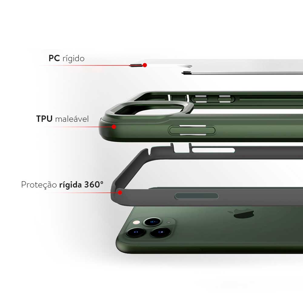 Ultra Case para iPhone 12 Pro Max Verde - Capa Antichoque Tripla