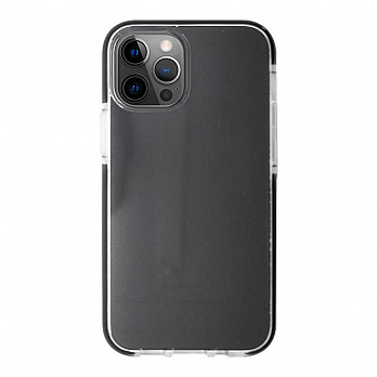 Impact Case para iPhone 12 / 12 Pro Transparente com Preto - Capa Antichoque Dupla