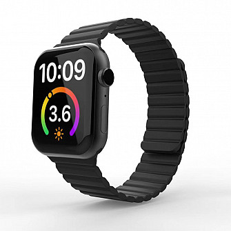 Link Silicone Preta - Pulseira para Apple Watch® - 42/44/45/49 mm