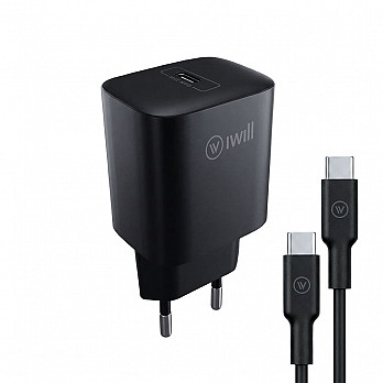 Kit Carregador e Cabo Essencial Adaptador 25W + Cabo USB-C para USB-C