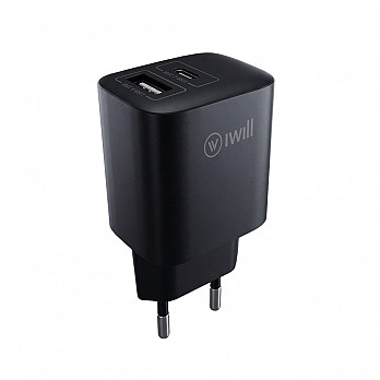 Carregador 25W Essencial  USB-A + USB-C PD