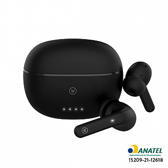 Flow ANC Wireless - Fone TWS ANC com carregamento sem fio - Preto