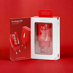 Carregador GaN Charger USB-C PD 30W Coca-Cola - Vermelho