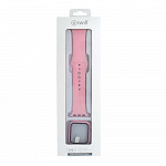 Pulseira para Apple Watch® Com Proteção para a Tela - Silicone Rosa 40mm