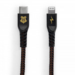 Cabo MFi Lightning para USB-C Preto | Hogwarts Harry Potter