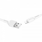 Cabo Lightning para USB em TPE com 3m Branco - hoco. X20