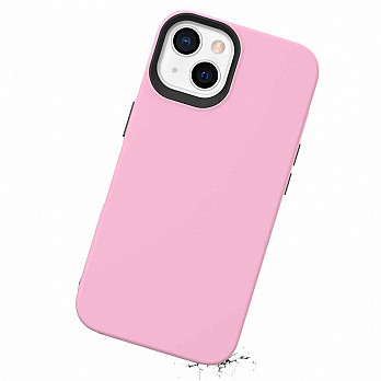 Double Lux Case para iPhone 13 Rosa - Capa Antichoque Dupla