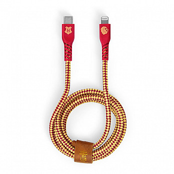 Cabo MFi Lightning para USB-C Vermelho | Grifinória Harry Potter