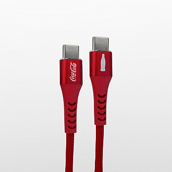 Elite Cable Coca-Cola - Cabo USB-C para USB-C - Vermelho