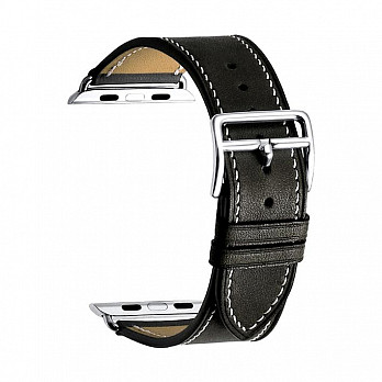 Pulseira para Apple Watch® WatchBand  - Couro Preta 38/40/41 mm