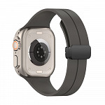 Silicone Lock Cinza - Pulseira para Apple Watch® - 42/44/45/49 mm