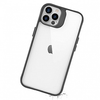 Clarity Case para iPhone 13 Pro Max Transparente com Preto - Capa Antichoque Dupla