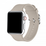 Pulseira para Apple Watch® Com Fivela - Silicone Bege 42/44/45/49mm