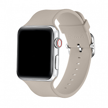 Pulseira para Apple Watch® Com Fivela - Silicone Bege 38/40 mm