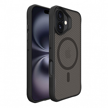 Magcase para iPhone 16 Plus - Clarity Carbon Fiber