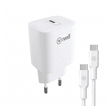 Kit Carregador e Cabo Essencial   Adaptador 33W + Cabo USB-C para USB-C