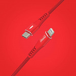 Elite Cable Coca-Cola - Cabo MFi Lightning para USB-C - Vermelho