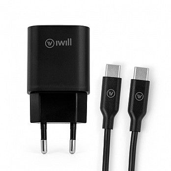 Kit Carregador e Cabo Essencial Adaptador 25W + Cabo USB-C para USB-C