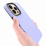 Double Lux Case para iPhone 13 Pro Roxa - Capa Antichoque Dupla