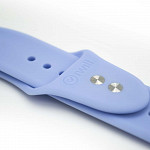 Pulseira para Apple Watch® Com Proteção para a Tela - Silicone Azul Céu 44mm