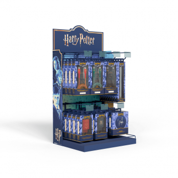 Expositor de Mesa Médio Azul + Produtos | Harry Potter