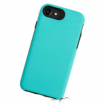 Double Case para iPhone 7 / 8 / SE Verde Água - Capa Antichoque Dupla
