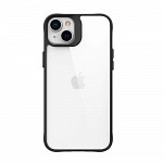 Clarity Case para iPhone 14 Plus Transparente com Preto - Capa Antichoque Dupla