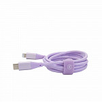 Cabo MFi para USB-C Hard Cable em Poliéster Lilás