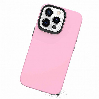 Double Lux Case para iPhone 13 Pro Rosa - Capa Antichoque Dupla