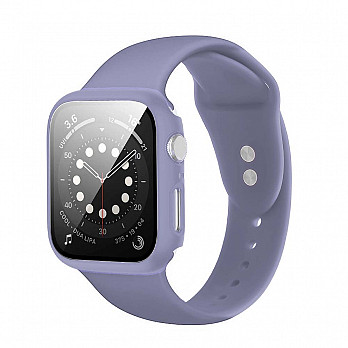 Pulseira para Apple Watch® Com Proteção para a Tela - Silicone Roxa 41mm