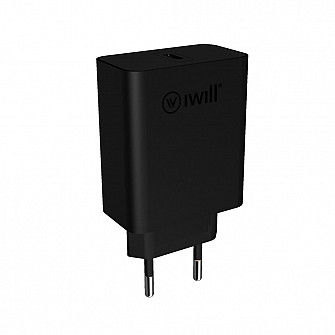 Carregador USB-C PD 20W Preto - PD Charger | iWill