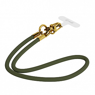 Phone Strap - Alça Universal p/ Smartphone - VERDE e DOURADO