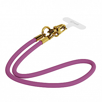 Phone Strap - Alça Universal p/ Smartphone - PINK e DOURADO