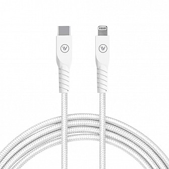 Cabo USB-C para MFi Lightning 1,2m Branco | Strong Cable iWill