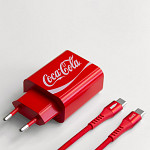 Charger Kit Coca-Cola - PD charger com 1 saída USB-C PD 20W