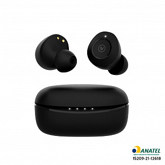 Flow Buds ANC - Fone TWS estilo Buds com cancelamento de ruído ativo - Preto