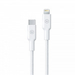Cabo Essencial USB-C para Lightning Trançado - Branco 2m