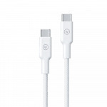 Cabo Essencial USB-C para USB-C Trançado - Branco 2m