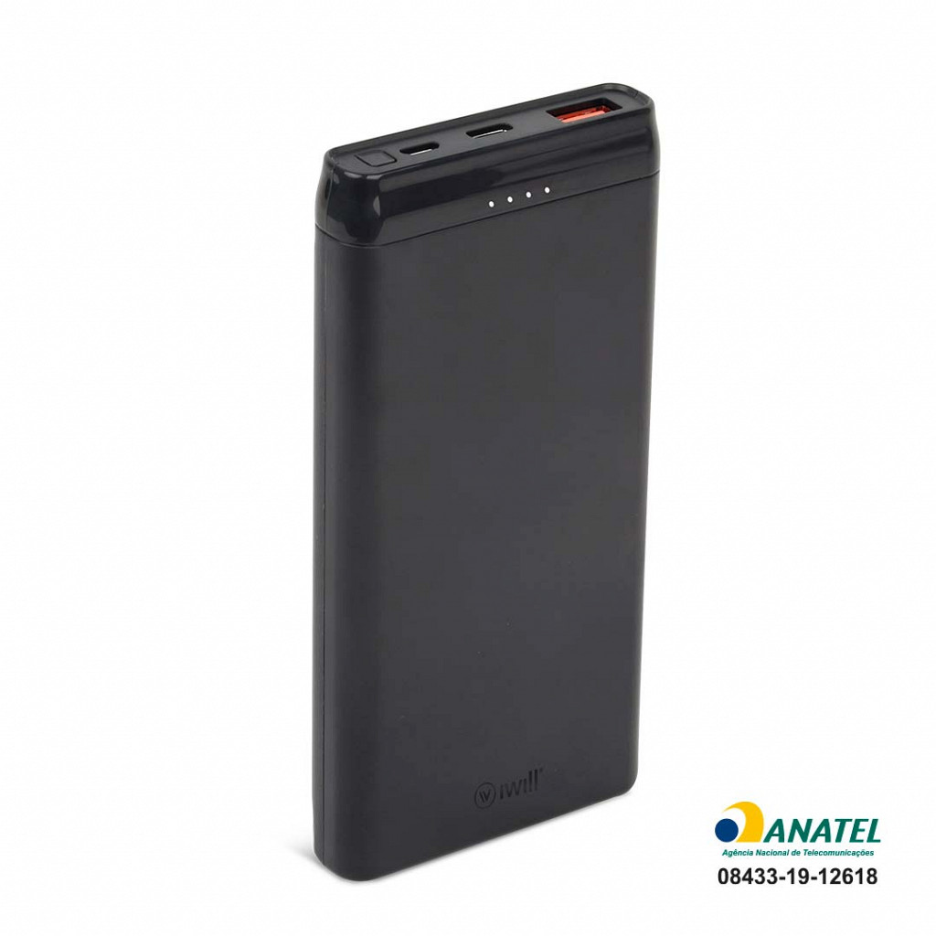 Speed Power Bank - Bateria Portátil com USB-C PD Preto 10000 mAh